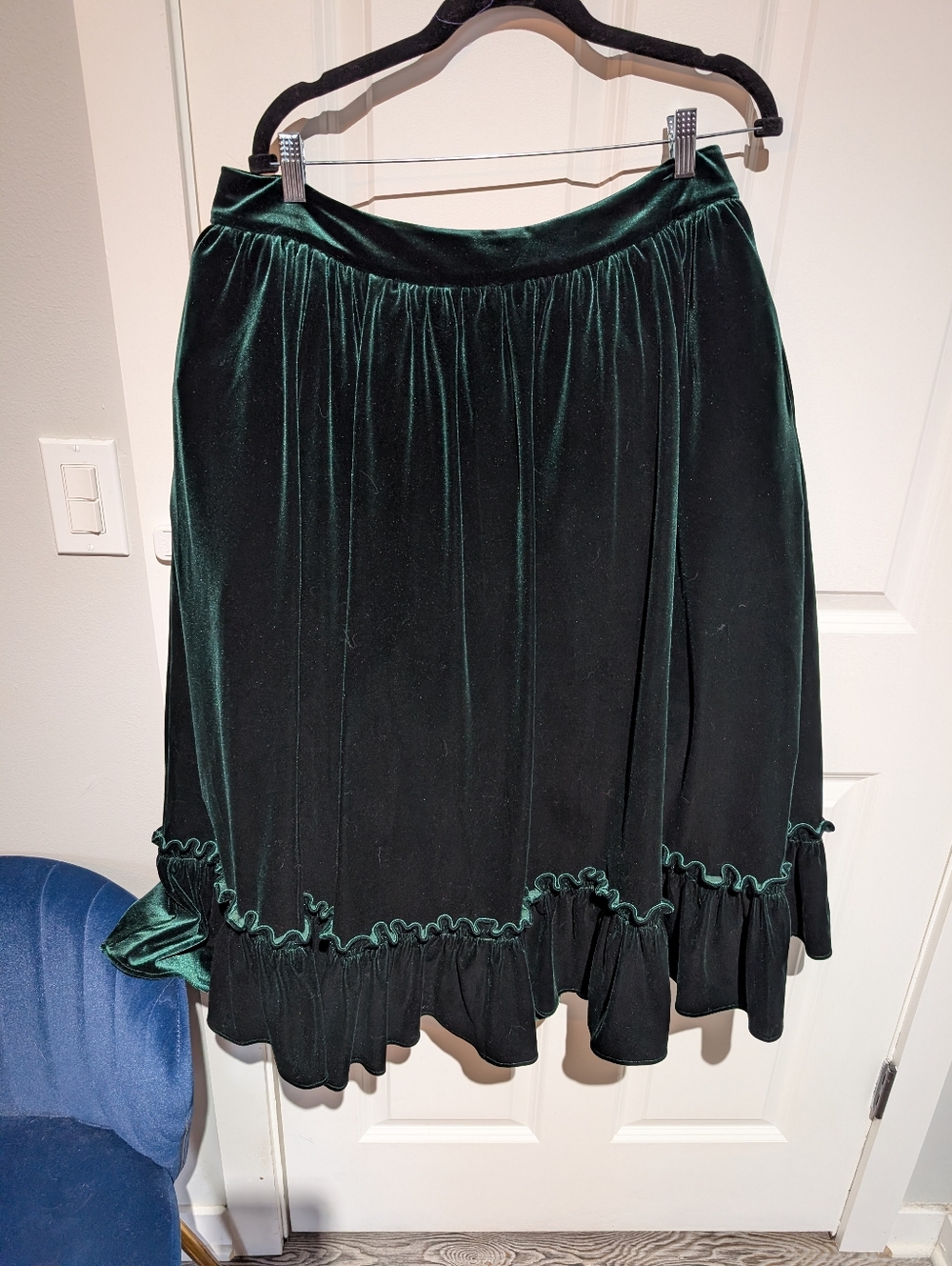 la femme en noir victorian bustle skirt xl